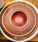 Brad Stave Signed Fine Wood Art Bowl Sapele Mahogany Hand Turned Carved 2016   