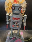 Vintage 1960 Line Mar Toys R-35 1960 Tin Robot With Robot Control Box   Japan