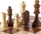 Wooden Chess Pieces Set Chessmen Hand Carved With 3 2 Inch King Storage No Board