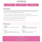 Polka Dot Ebay Html Listing Description Template Responsive Mobile All Colours