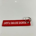 Embroidered  remove Before Flight  Keychain Tag Free Ship Via Ebay Envelope  1