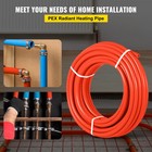 Uimoso 1 2in X 300ft Pex Tubing Oxygen Barrier O2 Evoh Red Radiant Floor Heat