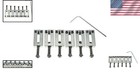 Upgraded Precision Machined Stainless Steel Guitar Saddles 10 5mm For Strat tele