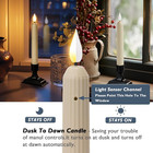 6 Pcs Window Candles With Sensor Dusk To Dawn  Ivory Electric Window