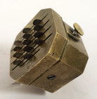 Antique Brass Scarificator Blood Letting Tool With Box Case