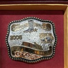Gist Silversmiths 2006 Iowa Hsra 5th Place Boys Cutting Engraved Western Buckle