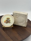 Fenton Custard Hand Painted Childs Plate By A  Farley-3 1 4 