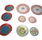 Vintage Lot Of 13 Assorted Child   s Metal Play Dishes 