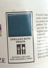 Glaze Coyote Clay   Color Cerulean Satin Mbg076 Cone 6 Glaze 1 Pint Food Safe