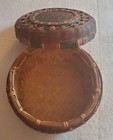 Woven Vintage Wicker Sewing Basket Country Core Pre-owned Cottage Core