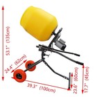 100l 3 5 Cubic Ft  Cement Mixer Concrete Mortar Stucco Polythene Drum 110v