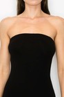 Solid Tube Bodycon Short Romper cotton Spandex Mix made In Usa