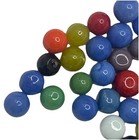 Vintage Bright Color Glass Marbles Lot Of 50 Peewee Size Nn