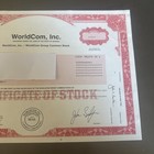 Worldcom Inc  - Stock Certificate - Scandal - Vintage Certificate 