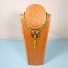 Necklace Tall Display Bust Hardwood 16  Photography  Store  Market  Handcrafted