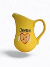 Cheerios Heart Shaped Cereal Bowls Milk  pitcher Yellow Ceramic Vintage 2003