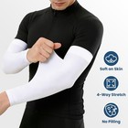 Mochabao 8 Pairs Soft Arm Sleeves  2 Black   2 White   2 Blue   2 Light Grey