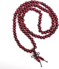 Red Sandalwood 8mm 108 Buddhist Prayer Beads Mala Multi-layer Wood