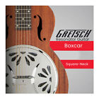 Gretsch G9210 Boxcar Square Neck 6 String Natural Resonator Guitar Bundle