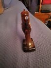 Imperial Glass Slag Standing 5   Colt Stallion Horse Brown Carmel  Original Tags