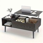 Lift Top Coffee Table With Storage  Wooden Living Room Center Table