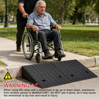 Rubber Curb Ramp 2 Pack 6  Rise Height for Cars  Wheelchairs 