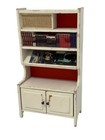 Vintage Lundby Dollhouse White Entertainment Shelf Furniture 1973 Item 5382