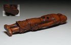 Antique Japanese Netsuke Figure -signed -okimono -rare From Japan
