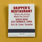 Vintage Skippers Restaurant Norwalk  Connecticut Matchbook Full Unstruck Book