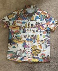 Beatles Yellow Submarine Casual Polyester Hawaiian Shirt S
