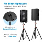Speaker Stand Tripod Pair For Large Speakers - Adjustable Height 4 To 6 8-foo   