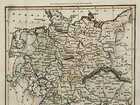 1817 The German Confederation Original Antique Hand Coloured Map By W   D Lizars