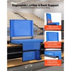 Uimoso 2pcs Stadium Seat Folding Bleacher Seat With Back Support   Thick Cushion