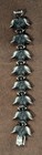 Very Rare Tortolani Pearl Flower Signed Silver Pewter Link Bracelet