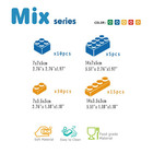 Mix Soft Building Blocks - 60-piece Set For Infant Early Learning  Cognitive Dev
