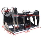 Mini Skid Steer Attachments  4 In1 Bucket clamp forklift1 rotary Drill grapple