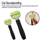 2pcs Car Audio Sound Deadener Deadening Mat Heat Shield Installation Roller Tool
