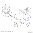 Polaris Exhaust Heat Shield  Rear  Genuine Oem Part 5265059  Qty 1
