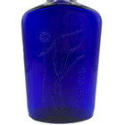 Vintage Clevenger Brothers Chives Herb Cobalt Blue Glass Bottle Embossed 7 