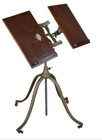 1895 Antique Josiah Anstice Columbia Dictionary Stand Iron Oak Needs Restoration