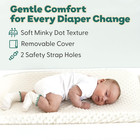 Minky Dot Diaper Changing Pad Cover - Ultra Soft Baby Mat Cover For Boys   Girls