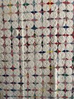 Vintage Snowball hummingbird Quilt  73  X 67  1900 s - 1930 s