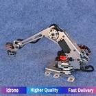 6dof Robot Arm Kit Metal Unassembled Robotic Arm With 25kg Digital Servos