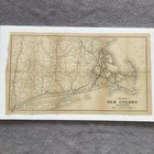 1890 The Old Colony Railroad   Connections Ct And Mass Map