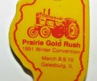  minneapolis Moline G900 G950 Tractor 1991 Prairie Gold Rush Rubber Keychain Mm