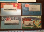 Ww2 Imperial Japanese Navy 1930 Fleet Review Book Postcards Set Battleship