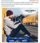 Hover1 Drive Hoverboard Black 160 Lb Max 7 Mph