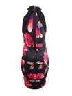 Trina Turk Women s Kathleen Floral-print Bodycon Dress  4  Black Multi 