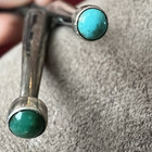 Exquisite Vintage Knifewing Inlay Bolo W  Turquoise Tips Cg Wallace Era