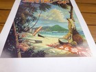 Original Bill Ogden Surf Poster Surfing Surfer Art Hawaii Bud Browne Promo  1